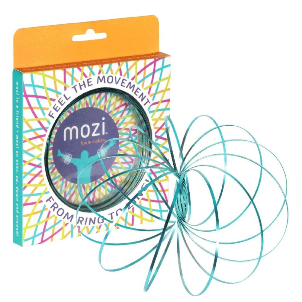 Fun in Motion MOZI Flow Ring Like a Slinky for your Arm Fidget Toy Spinner Blue